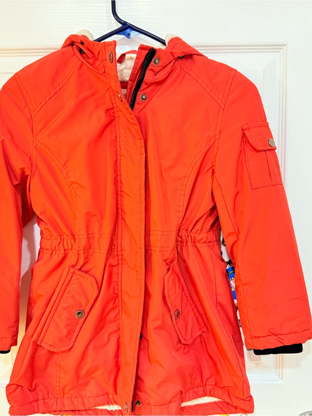 Banana Republic Kids Orange Hooded Puffer Jacket